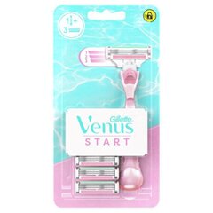 Gillette Venus Start - Shaver + 3 heads цена и информация | Средства для бритья | kaup24.ee