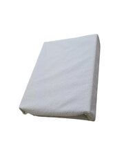 Водостойкая махровая простыня на резинке, белая 70x140 см цена и информация | Сетки для кроватей | kaup24.ee