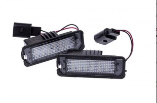 LED numbrimärgi valgustus 6000K Porsche Seat Skoda VW hind ja info | Autopirnid | kaup24.ee