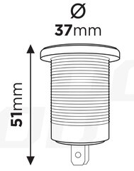 Veekindel telefonilaadija 2 x USB 12/24V MOD-04 цена и информация | Автомобильные электропринадлежности 12V | kaup24.ee