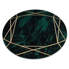 Ковёр круглый Emerald 1022, чёрный / зелёный / золотой цена и информация | Ковры | kaup24.ee