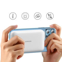 Банк питания Joyroom 10000мАч 20Вт Power Delivery Quick Charge беспроводное зарядное устройство Qi 15W для iPhone, совместимое с MagSafe, черное (JR-W020) цена и информация | Зарядные устройства для телефонов | kaup24.ee