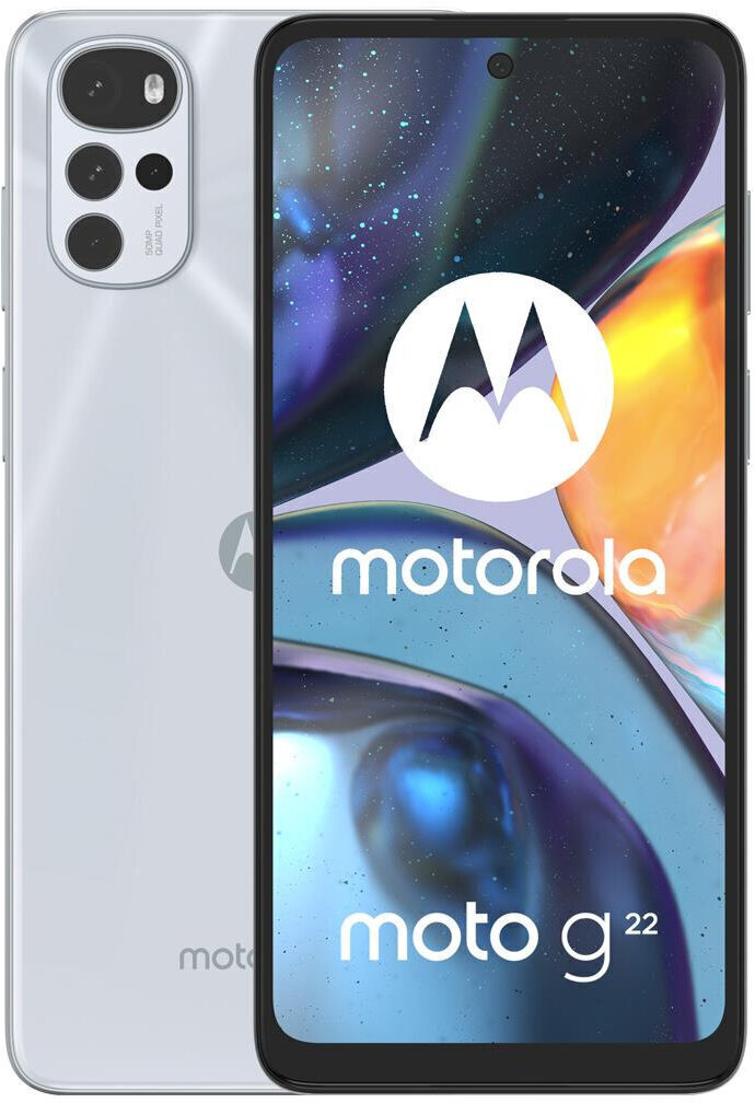 Motorola Moto G22 64GB, Dual SIM, Pearl White цена и информация | Telefonid | kaup24.ee