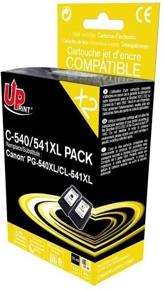 UPrint C-540/541XL, must ja värviline цена и информация | Tindiprinteri kassetid | kaup24.ee