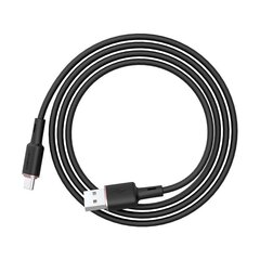 Acefast USB cable - USB Type C 1.2m, 3A black (C2-04 black) цена и информация | Кабели для телефонов | kaup24.ee