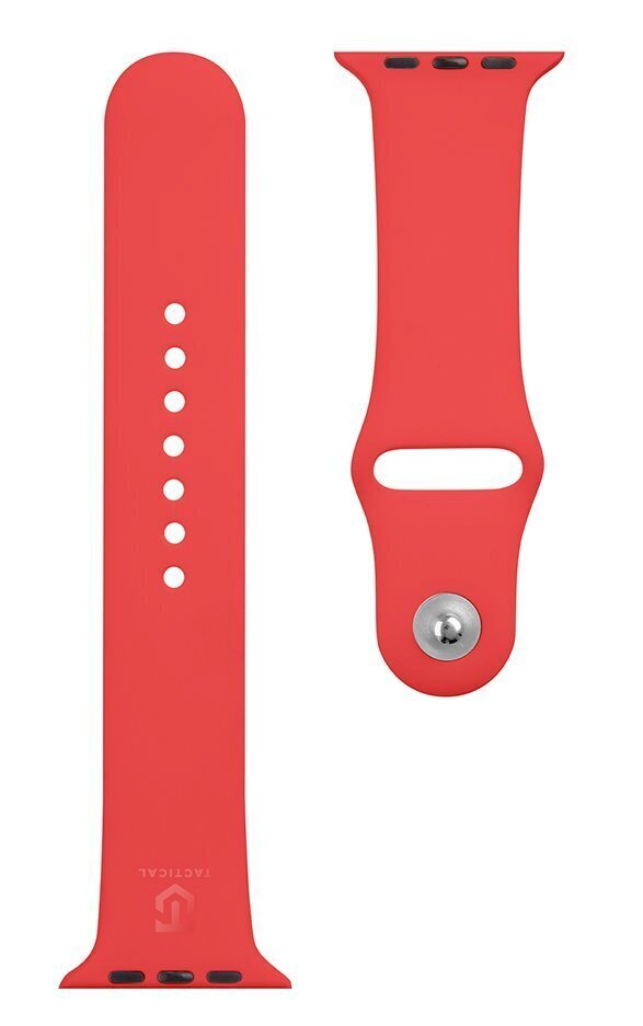 Tactical 498 Silicone Band for Apple Watch 1/2/3/4/5/6/7/SE 42/44/45mm Red hind ja info | Nutikellade ja nutivõrude tarvikud | kaup24.ee