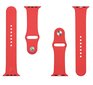 Tactical 498 Silicone Band for Apple Watch 1/2/3/4/5/6/7/SE 42/44/45mm Red цена и информация | Nutikellade ja nutivõrude tarvikud | kaup24.ee