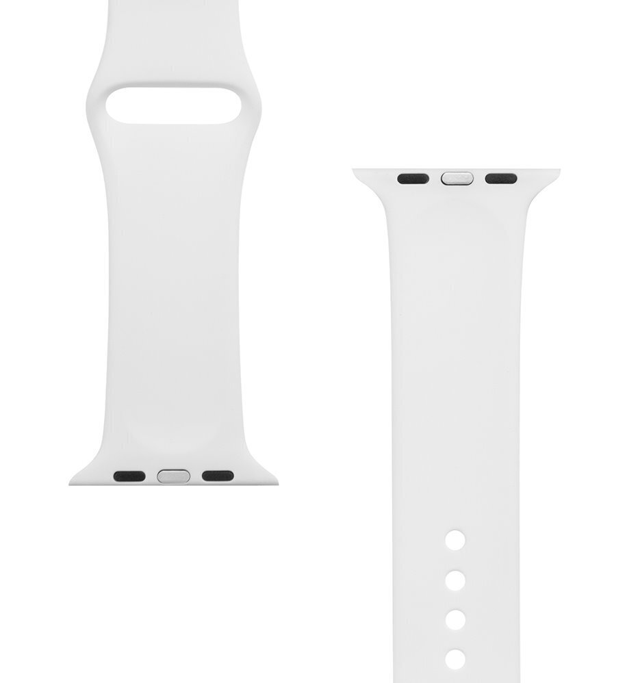 Tactical 499 Silicone Band for Apple Watch 1/2/3/4/5/6/7/SE 42/44/45mm White цена и информация | Nutikellade ja nutivõrude tarvikud | kaup24.ee