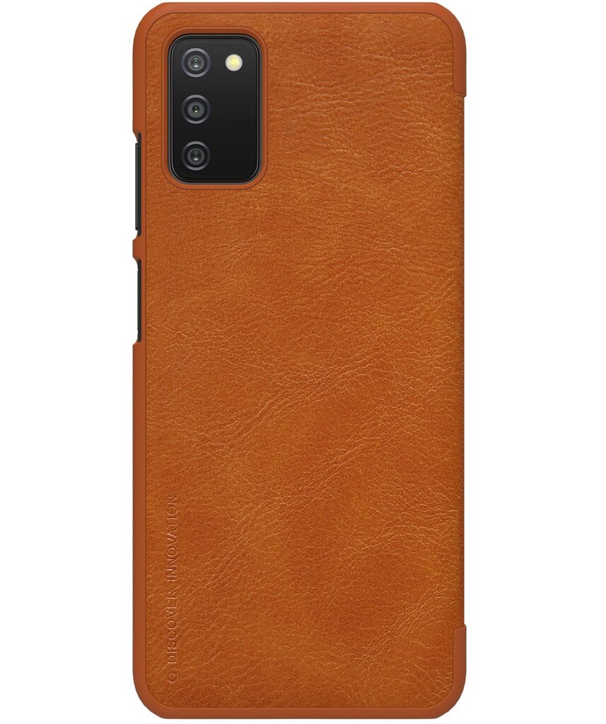 Nillkin Qin Book Case for Samsung Galaxy A03s Brown hind ja info | Telefoni kaaned, ümbrised | kaup24.ee