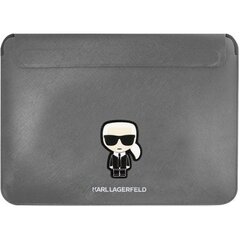 Karl Lagerfeld Saffiano Ikonik Computer Sleeve 13/14" Silver цена и информация | Компьютерные сумки | kaup24.ee