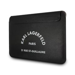 Karl Lagerfeld Saffiano RSG Embossed Computer Sleeve 16" Black hind ja info | Hewlett-Packard Arvutid ja IT- tehnika | kaup24.ee