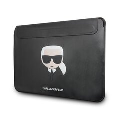 Karl Lagerfeld Head Embossed Computer Sleeve 16" Black hind ja info | Sülearvutikotid | kaup24.ee