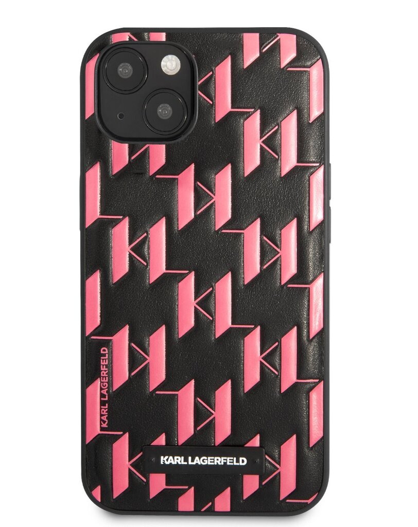 Karl Lagerfeld Monogram Plaque Case for iPhone 13 mini Pink hind ja info | Telefoni kaaned, ümbrised | kaup24.ee