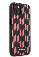 Karl Lagerfeld Monogram Plaque Case for iPhone 13 Pink hind ja info | Telefoni kaaned, ümbrised | kaup24.ee