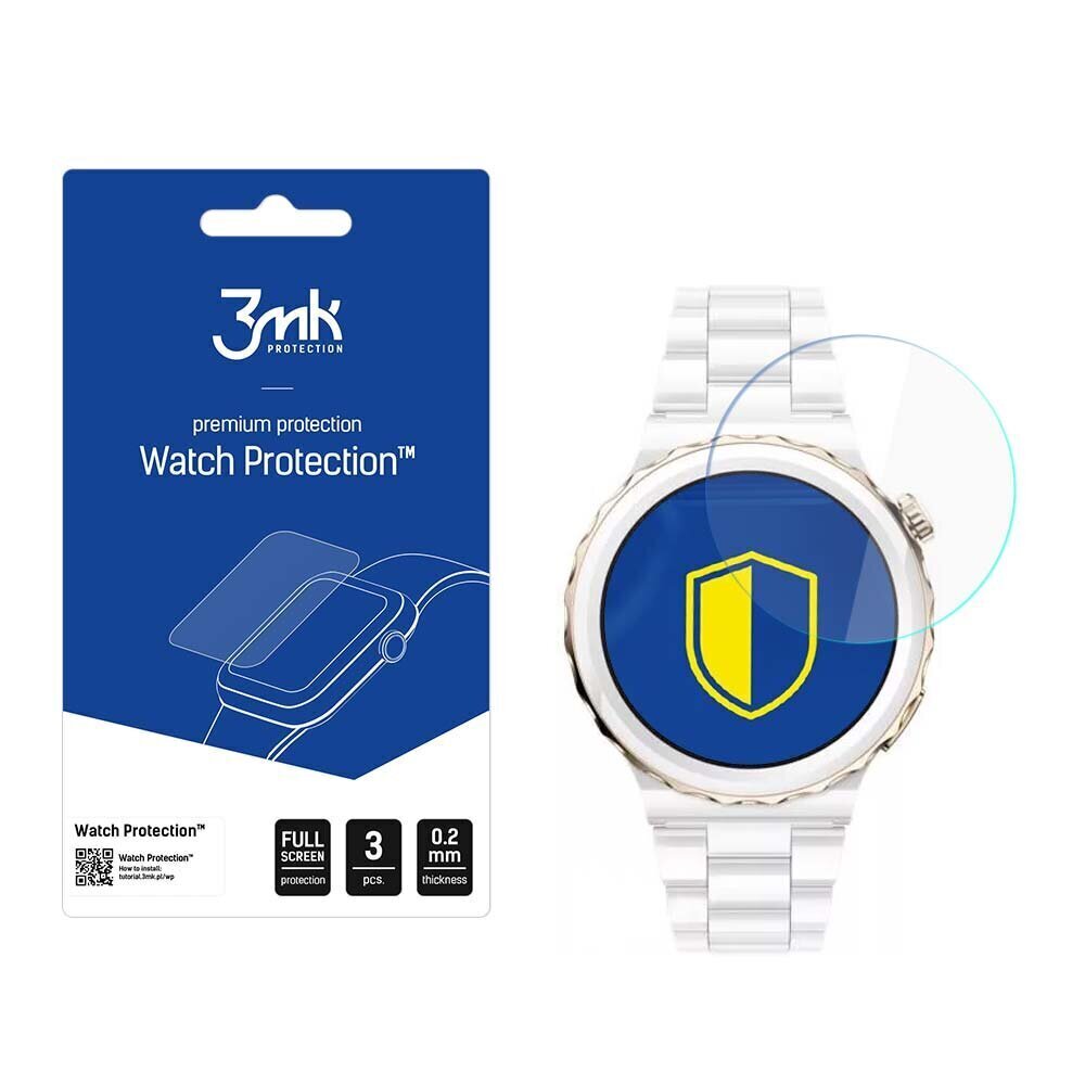 Huawei GT 3 Pro Elegant 43mm - 3mk Watch Protection™ v. FlexibleGlass Lite screen protector цена и информация | Nutikellade ja nutivõrude tarvikud | kaup24.ee