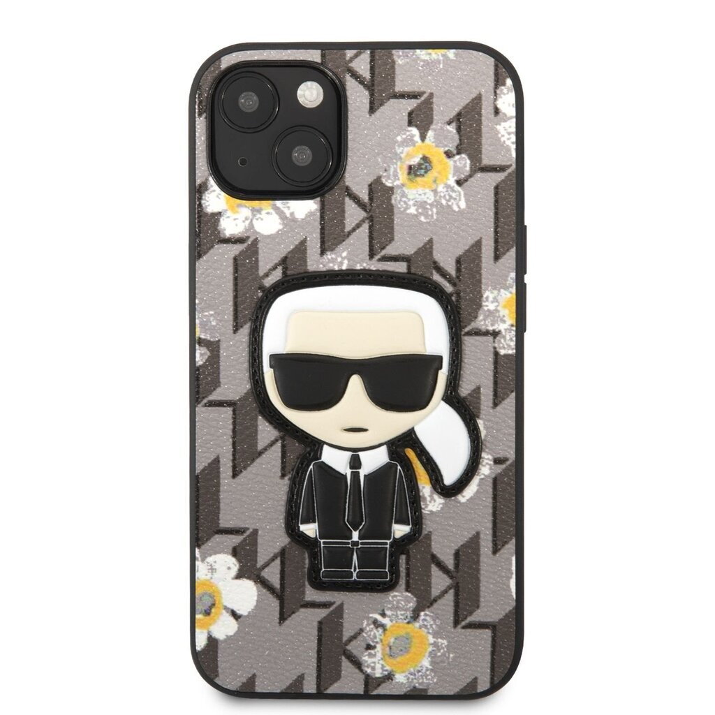Karl Lagerfeld Ikonik Flower Case for iPhone 13 mini Grey цена и информация | Telefoni kaaned, ümbrised | kaup24.ee