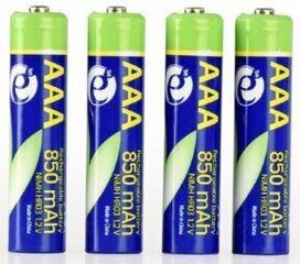 Energenie Rechargeable AAA Batteries 4pcs цена и информация | Батарейки | kaup24.ee