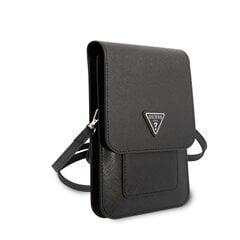 Guess PU Saffiano Triangle Logo Phone Bag Black цена и информация | Чехлы для телефонов | kaup24.ee