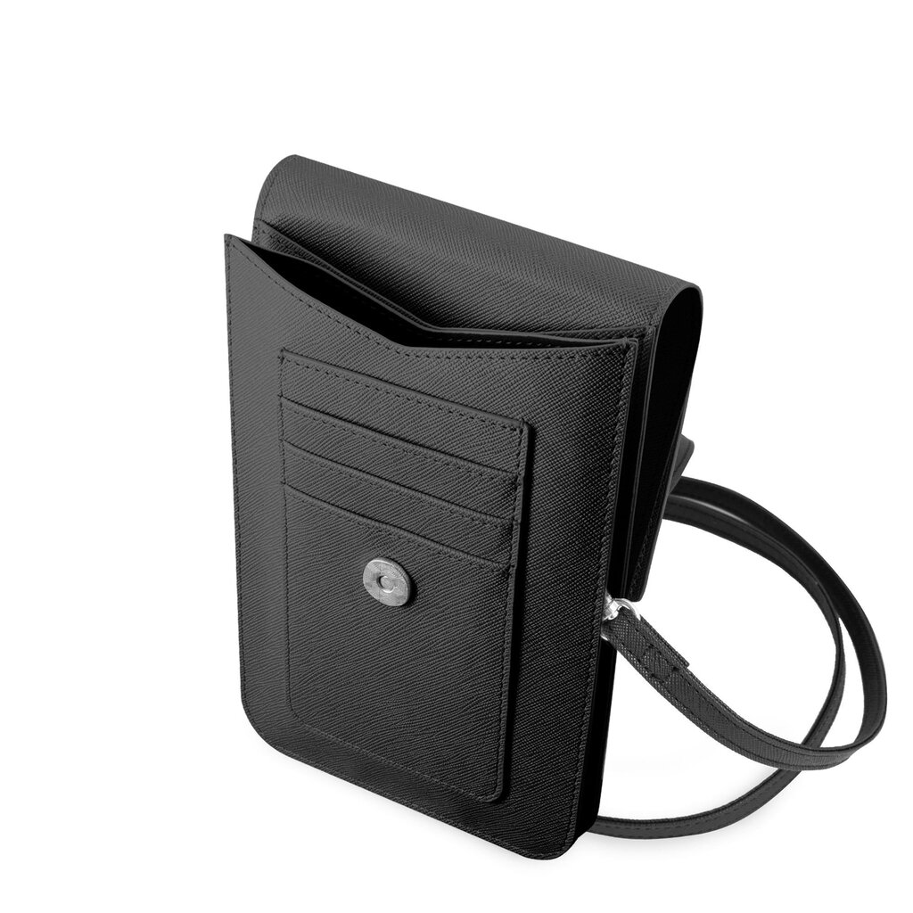 Guess PU Saffiano Triangle Logo Phone Bag Black hind ja info | Telefoni kaaned, ümbrised | kaup24.ee