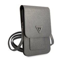 Guess PU Saffiano Triangle Logo Phone Bag Grey цена и информация | Чехлы для телефонов | kaup24.ee