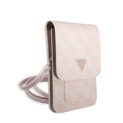 Guess PU 4G Triangle Logo Phone Bag Pink hind ja info | Telefoni kaaned, ümbrised | kaup24.ee