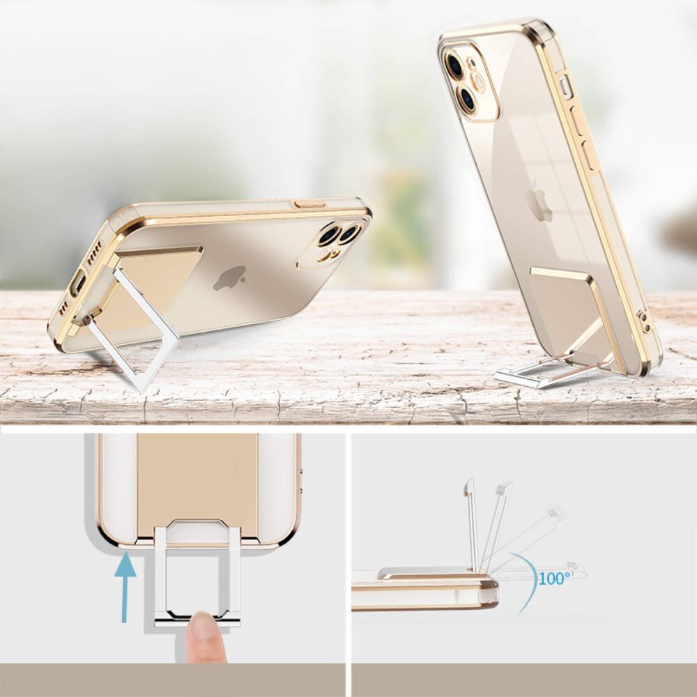 Fusion KIckStand silikoonist ümbris Samsung A525 / A526 Galaxy A52 / A52 5G mustale цена и информация | Telefoni kaaned, ümbrised | kaup24.ee