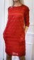 Naiste voodriga kleit, punane цена и информация | Kleidid | kaup24.ee