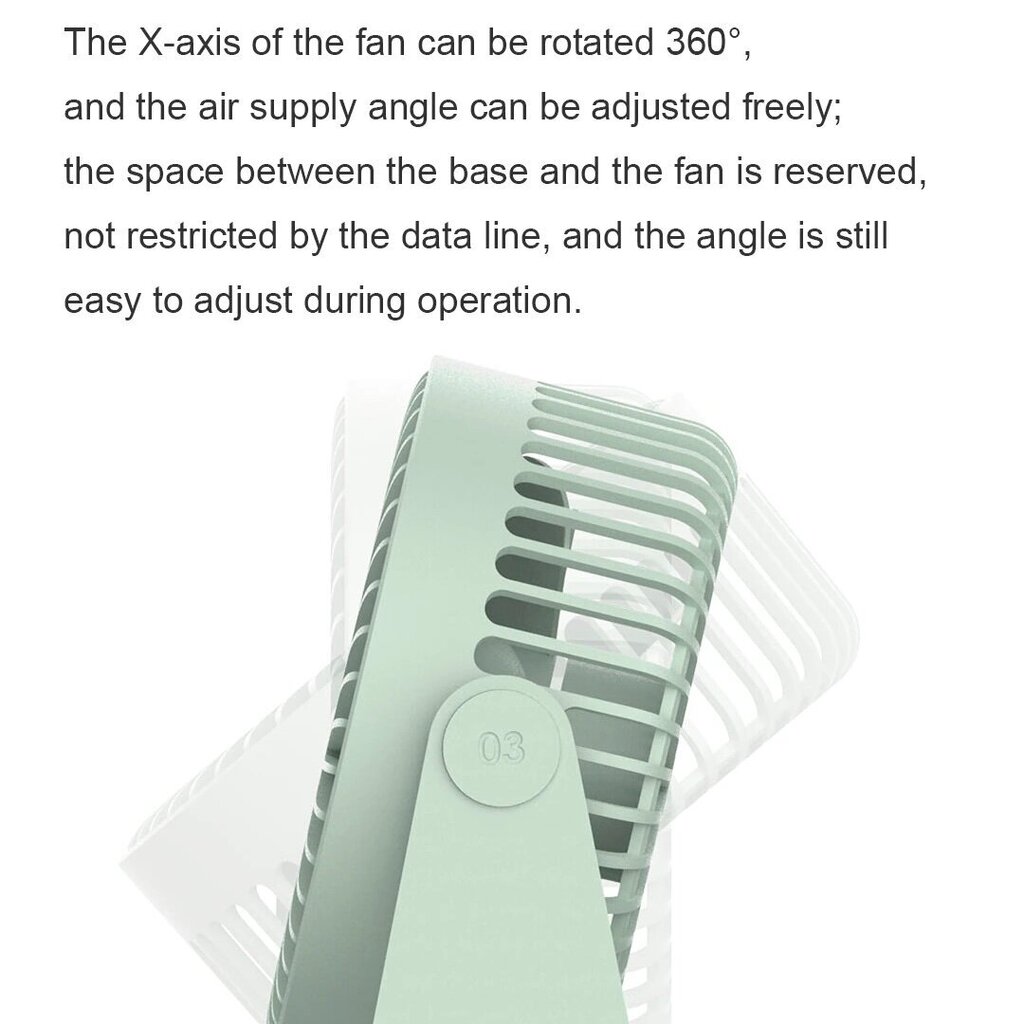 Töölaua ventilaator Soting USB Desktop Fan цена и информация | Ventilaatorid | kaup24.ee