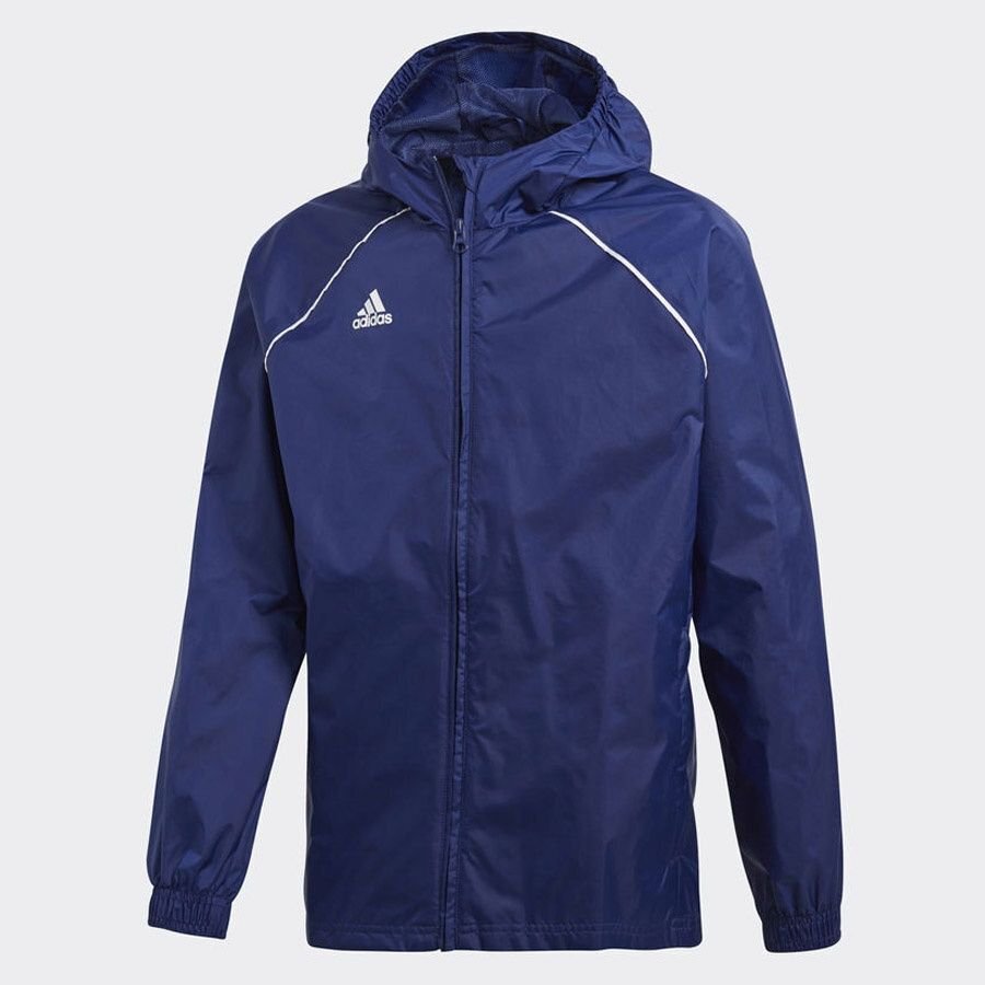 Laste jope adidas Core 18 Rain JUNIOR mereväe sinine CV3742 цена и информация | Jalgpalli varustus ja riided | kaup24.ee