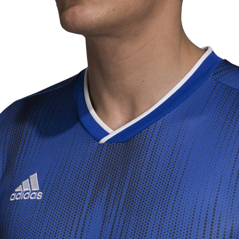 Laste T-särk adidas Tiro 19 Jersey JUNIOR sinine DP3532/DP3179 hind ja info | Jalgpalli varustus ja riided | kaup24.ee