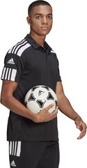 Meeste T-särk Adidas Squadra 21 Polo GK9556, must hind ja info | Jalgpalli varustus ja riided | kaup24.ee