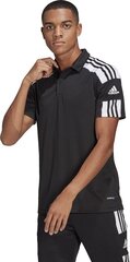 Meeste T-särk Adidas Squadra 21 Polo GK9556, must hind ja info | Jalgpalli varustus ja riided | kaup24.ee