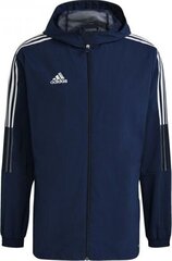 Meeste jope Adidas Tiro 21 Tuulemurdja GP4962, tumesinine, XL suurus hind ja info | Jalgpalli varustus ja riided | kaup24.ee