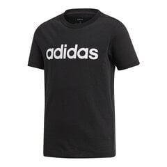 Lühikeste varrukatega T-särk, laste Adidas YB E LIN TEE DV1811 Must S2014626 цена и информация | Рубашки для мальчиков | kaup24.ee