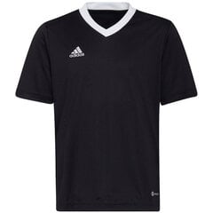 Laste T-särk Adidas Entrada 22 Jsy H57497, must hind ja info | Jalgpalli varustus ja riided | kaup24.ee