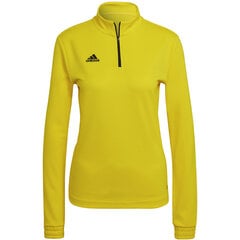 Naiste pikkade varrukatega treeningpluus Adidas Entrada 22 HI2130, kollane цена и информация | Спортивная одежда для женщин | kaup24.ee
