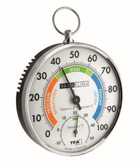 Термогигрометр с металлическим кольцом ТФА 45.2027 цена и информация | Метеорологические станции, термометры | kaup24.ee