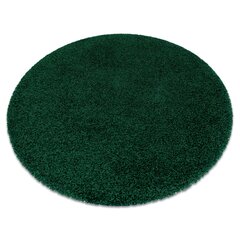 Ковёр круглый Soffi, лохматый, 5 см, бутылочно-зелёный цена и информация | Коврики | kaup24.ee