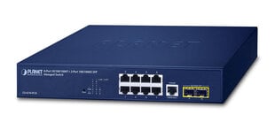 PLANET 10/100/1000T + 2-pordiline hallatav L2/L4 Gigabit Ethernet (10/100/1000) 1U sinine hind ja info | Lülitid (Switch) | kaup24.ee
