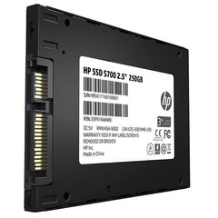 Жесткий диск HP S700, 250 Гб, SSD цена и информация | Жёсткие диски (SSD, HDD) | kaup24.ee