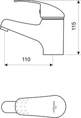 Cмеситель для раковины Imperial Omikron S цена и информация | Imperial Сантехника, ремонт, вентиляция | kaup24.ee