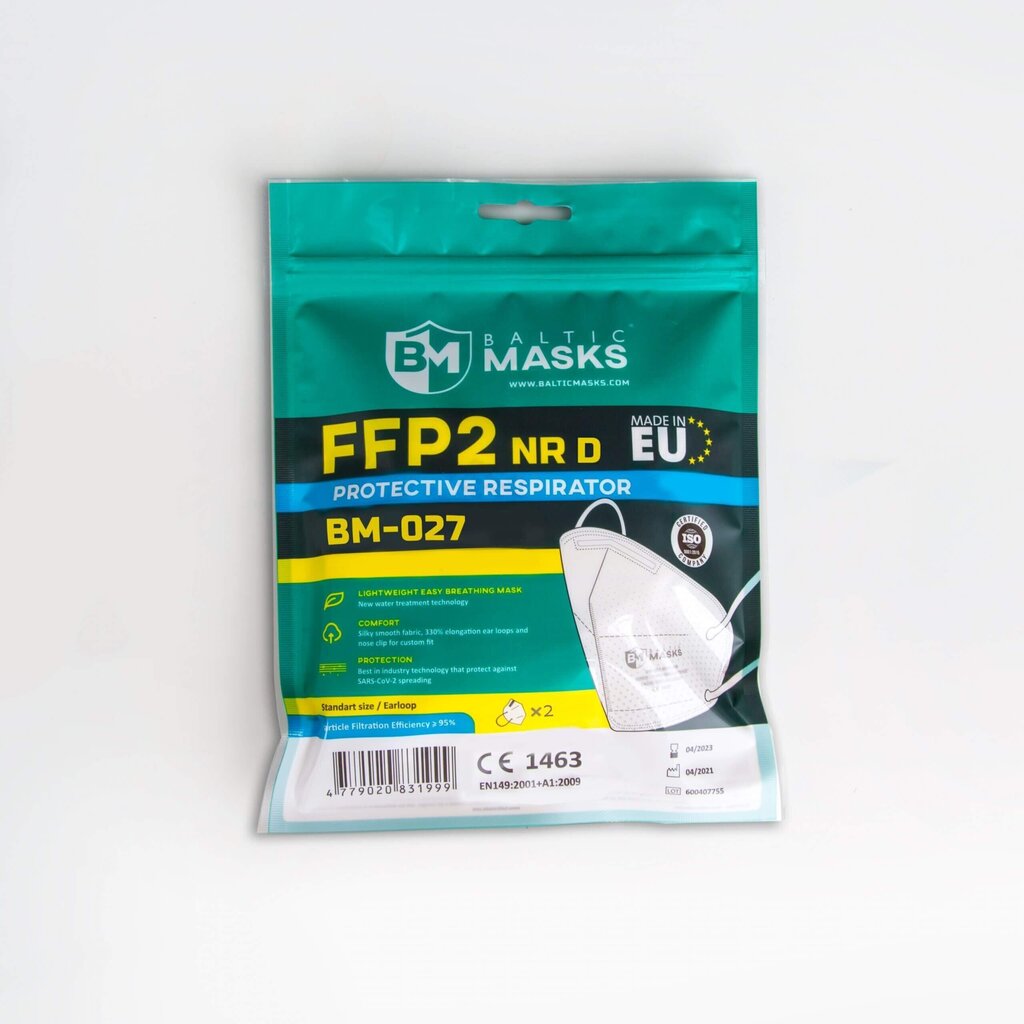 Näomask-respiraator FFP2 BM027, 4 kihti, 10 tk. hind ja info | Esmaabi | kaup24.ee