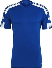 Мужская футболка с короткими рукавами Adidas Squadra 21 Jersey GK9154, синий цена и информация | Футбольная форма и другие товары | kaup24.ee