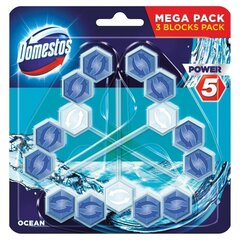 WC puhastusvahend-värskendaja Domestos Power 5 Ocean, 3x55 g hind ja info | Puhastusvahendid | kaup24.ee