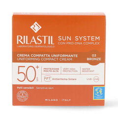 Компактная пудра для лица с эффектом загара Rilastil Sun System Bronze Spf 50+ (10 г) цена и информация | Пудры, базы под макияж | kaup24.ee