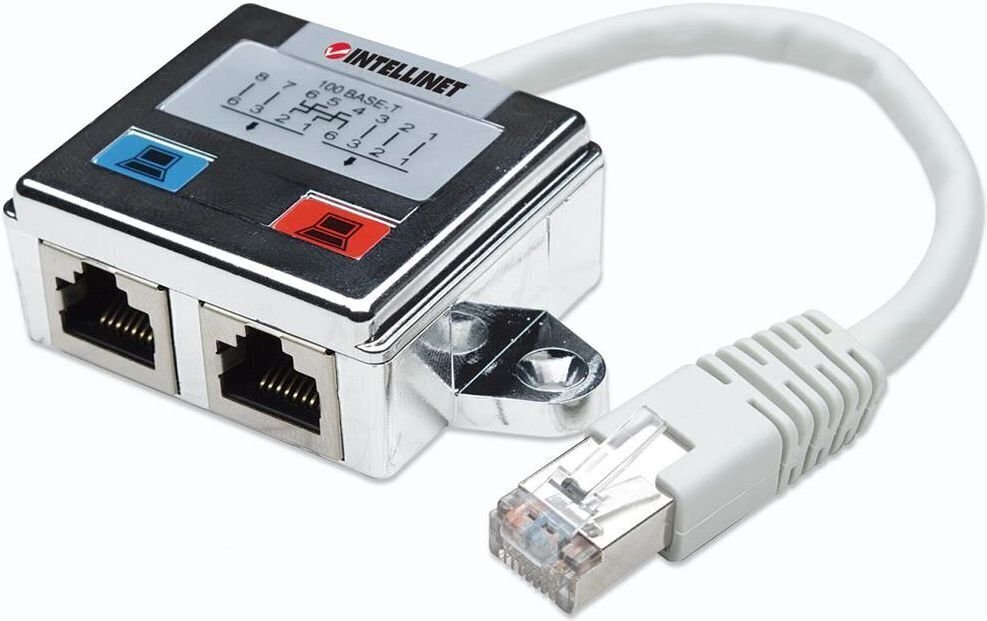 Intellinet adapteri jaotur LAN RJ45 / 2x RJ45 varjestatud FTP hind ja info | USB jagajad, adapterid | kaup24.ee