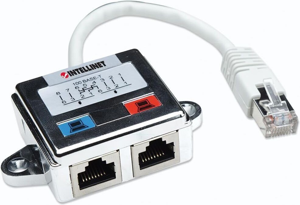 Intellinet adapteri jaotur LAN RJ45 / 2x RJ45 varjestatud FTP hind ja info | USB jagajad, adapterid | kaup24.ee