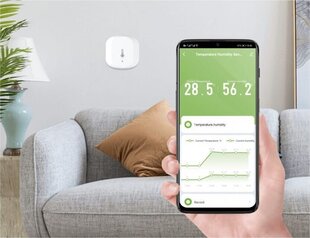 Woox R7048 ZigBee nutikas temperatuuri ja niiskuse andur hind ja info | Nutiseadmed ja aksessuaarid | kaup24.ee