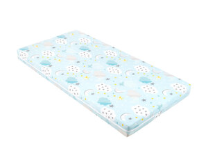 Madrats beebidele Kikkaboo Fantasia Plus 60x120x6 сm, Clouds Blue hind ja info | Madratsid | kaup24.ee