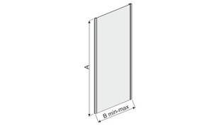 Душевая стена Sanplast TX SS/TX5b 70s, профиль- белый, прозрачное стекло W0 цена и информация | Душевые двери и стены | kaup24.ee
